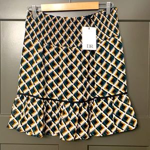 Smocked Waist Ruffle Hem Skirt - DR2 by Daniel Rainn